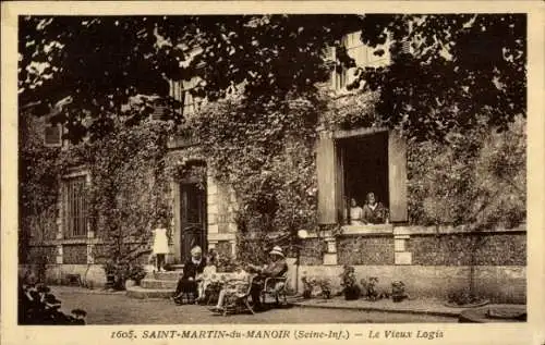 Ak Saint Martin de la Lieue Calvados, Manoir de Saint Hippolyte du bout des Pres, Le Vieux Logis