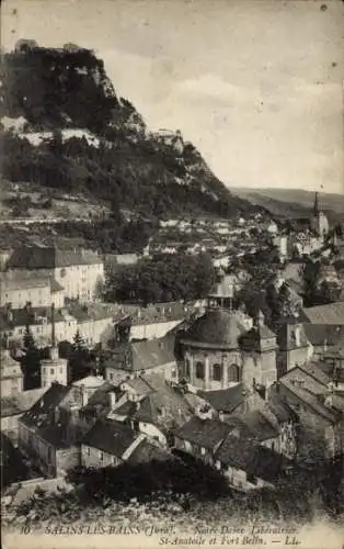 Ak Salins les Bains Jura, Notre Dame Liberatrice, St-Anatoile, Fort Belin