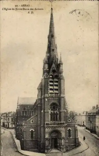 Ak Arras Pas de Calais, Eglise de Notre-Dame des Ardents