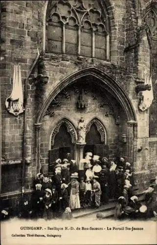 Ak Guingamp Côtes d'Amor, Basilika Notre Dame de Bon-Secours