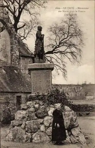 Ak Le Faou Finistère, Kriegsdenkmal