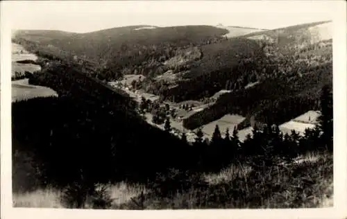 Ak Hinterwinkel Deštné v Orlických horách Deschnei im Adlergebirge Reg. Königgrätz, Sudeten Baude