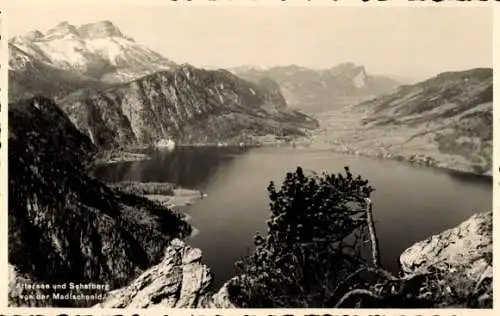 Ak Attersee im Salzkammergut Oberösterreich, Schafberg, Landschaftsbild