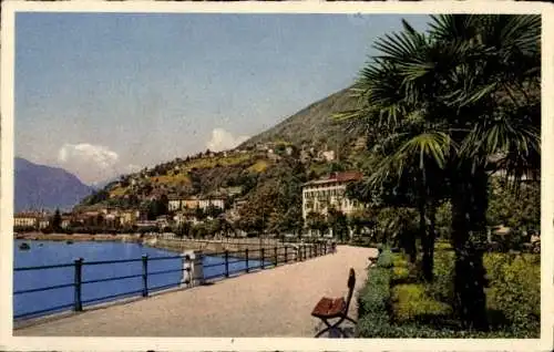 Ak Locarno Muralto Kanton Tessin Schweiz, Quai