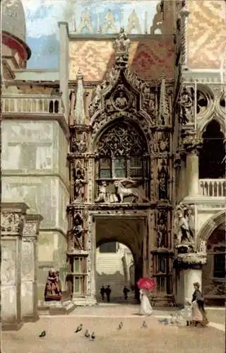 Künstler Ak Venezia Venedig Veneto, Porta della Carta