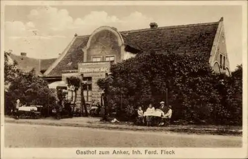 Ak Dodendorf in der Magdeburger Börde, Gasthof zum Anker, Bodensteiner Bier, Leipziger Chaussee 41