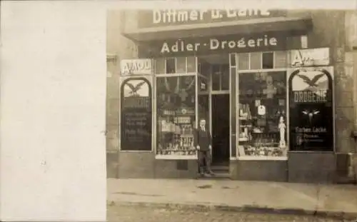 Foto Ak Barmen Rittershausen Wuppertal, Adler Drogerie, Berlinerstraße 100