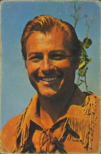 Sammelbild Karl May, Filmszene "Winnetou I" und "Winntou II", Old Shatterhand, Bild 1