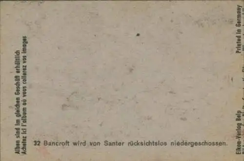 Sammelbild Karl May, Filmszene "Winnetou I" und "Winnetou II", Bild 32