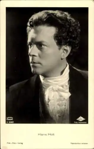 Ak Schauspieler Hans Holt, Portrait