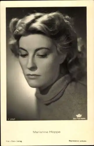 Ak Schauspielerin Marianne Hoppe, Portrait, Tobis Film A 3890/1