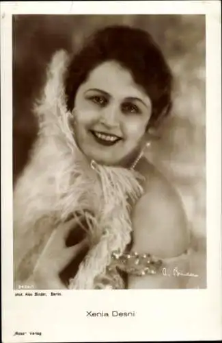 Ak Schauspielerin Xenia Desni, Portrait
