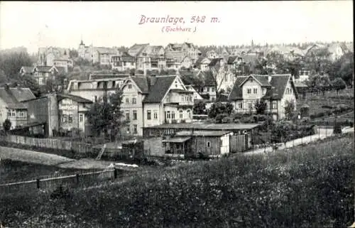 Ak Braunlage im Oberharz, Panorama, Häuser