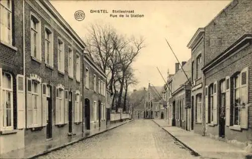 Ak Gistel Westflandern, Statiestraat