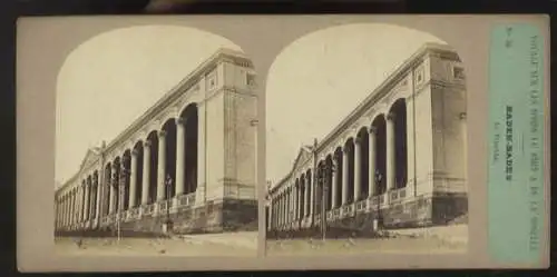 Stereo Foto Baden-Baden, Trinkhalle im Baden-Badener Kurgarten