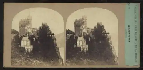 Stereo Foto Mainz-Bingen, Burg Rheinstein