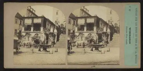 Stereo Foto Wiesbaden, Platz mit Brunnen