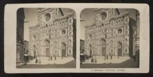 Stereo Foto Italien Firenze Florenz, Il Duomo, Kathedrale