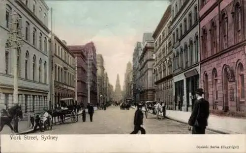 Ak Sydney Australien, York-Street