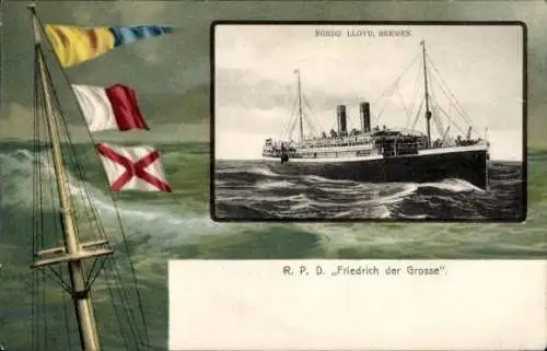 Ak Reichspostdampfer Friedrich der Große, Norddeutscher Lloyd