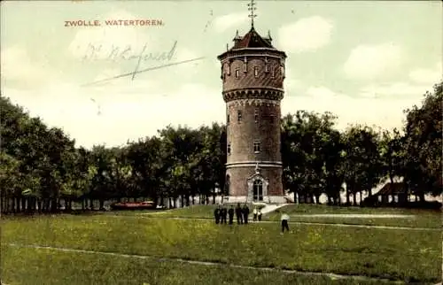 Ak Zwolle Overijssel Niederlande, Wasserturm