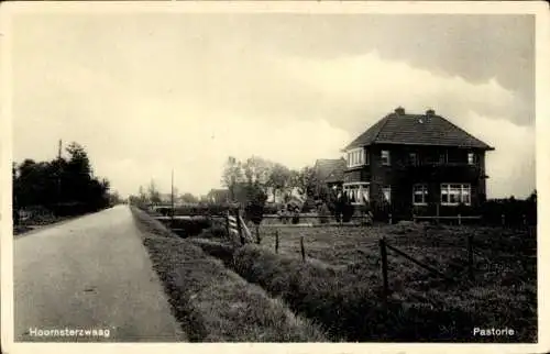 Ak Hoornsterzwaag Fryslân Niederlande, Pfarrhaus