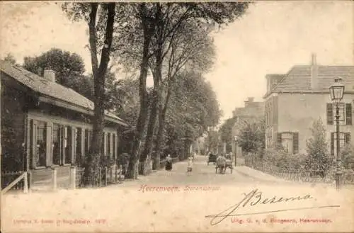 Ak Heerenveen Friesland Niederlande, Stationsstraat