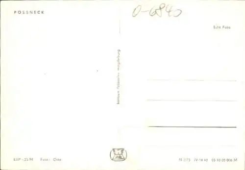 Ak Pößneck in Thüringen, HO-Café Am Markt