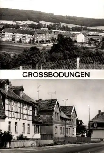 Ak Großbodungen im Eichsfeld Thüringen, Neuer Ortsteil, Am Dorfausgang, Wohnhäuser