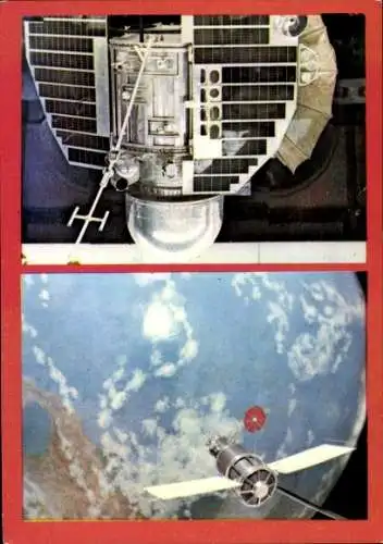 Ak Sowjetischer meteorologischer Satellit Meteor, Raumsonde