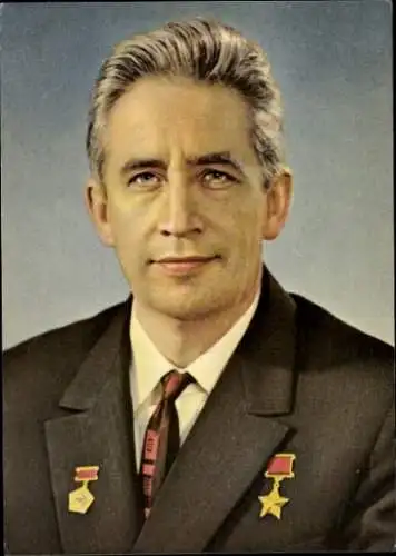 Ak Kosmonaut Konstantin Petrowitsch Feoktistow, Porträt