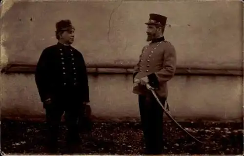 Foto Ak KuK Soldaten in Uniformen, Offiziere