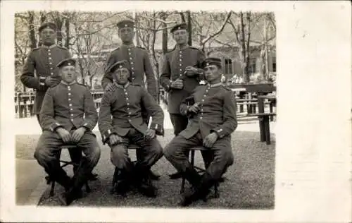 Foto Ak München Bayern, Deutsche Soldaten in Uniformen, I WK