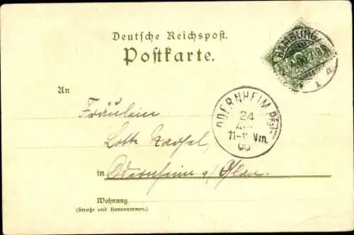 Künstler Litho Kley, Heinrich, Hamburg Mitte St. Pauli, Fährhaus