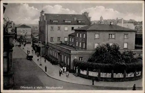 Ak Offenbach am Main Hessen, Hauptbahnhof