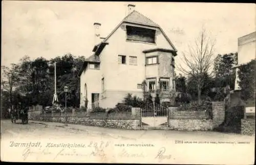 Ak Darmstadt in Hessen, Künstlerkolonie, Haus Christiansen