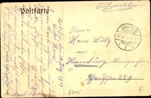 Ak Iphofen in Unterfranken, Marktplatz, Blutskirche, Innenansicht