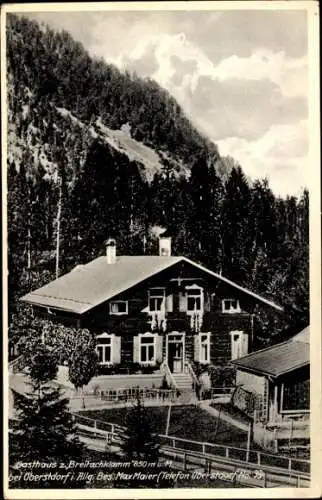 Ak Tiefenbach Oberstdorf im Oberallgäu, Gasthaus zur Breitachklamm