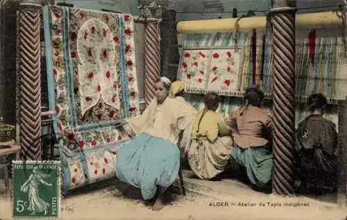 Ak Algier Alger Algerien, Teppichweber, Maghreb