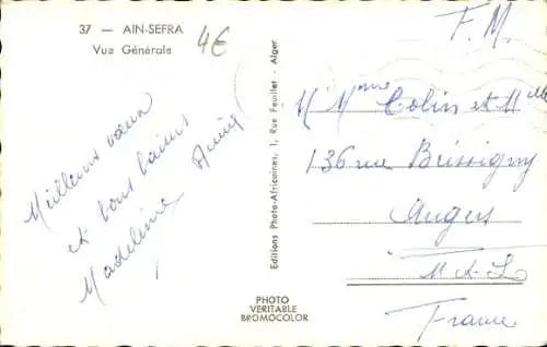 Ak Ain Sefra Algerien, Gesamtansicht