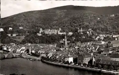 Ak Heidelberg am Neckar, Gesamtansicht, Blick vom Philosophenweg