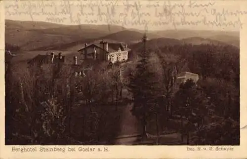 Ak Steinberg Goslar am Harz, Berghotel Steinberg