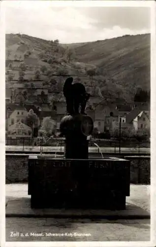 Ak Zell an der Mosel, Schwarze-Katz-Brunnen