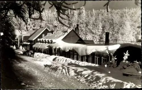 Ak Bad Harzburg am Harz, Molkenhaus, Winter