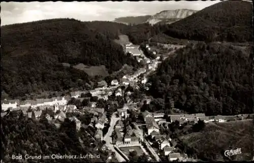 Ak Bad Grund im Harz, Luftaufnahme