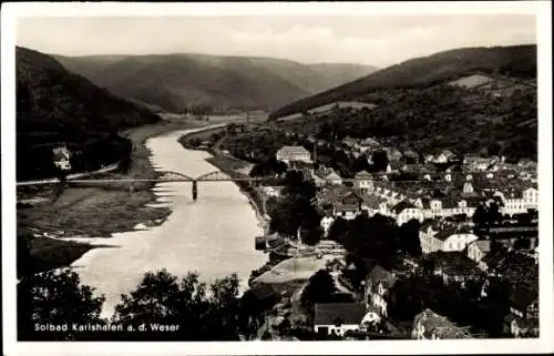 Ak Bad Karlshafen an der Oberweser Hessen, Gesamtansicht