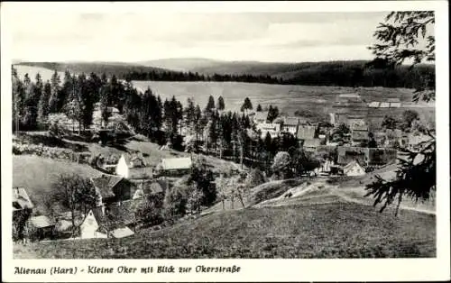 Ak Altenau Clausthal Zellerfeld im Oberharz, kleine Oker, Okerstraße