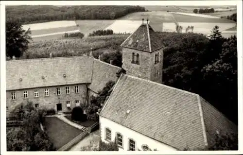 Foto Ak Silium Holle in Niedersachsen, Burg Wohldenberg, Vogelperspektive