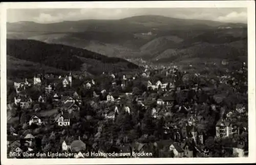 Ak Hasserode Wernigerode im Harz, Lindenberg, Brocken