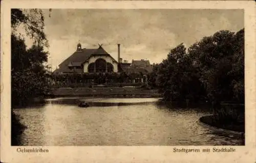 Ak Gelsenkirchen im Ruhrgebiet, Stadtgarten, Stadthalle